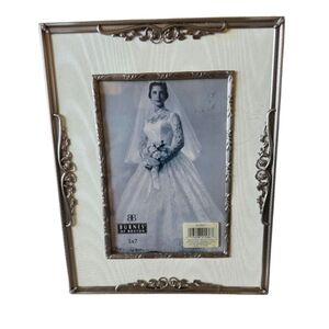 Burnes of Boston Ornate Vintage Victorian Style Silver 5 X 7 Frame 1997 NEW